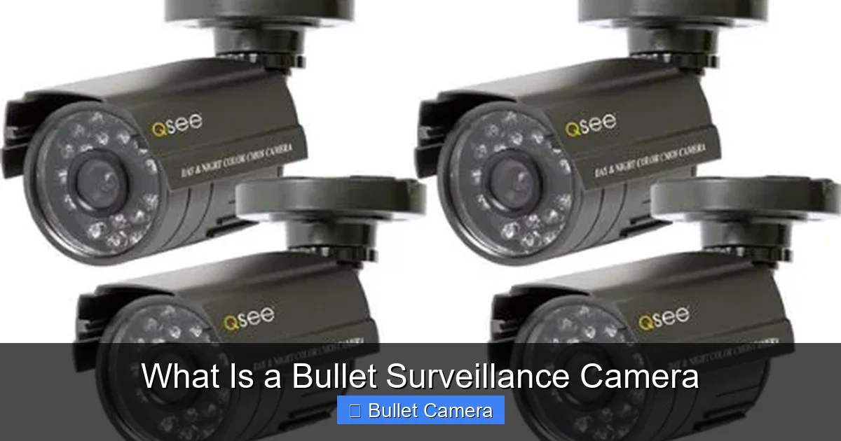 What Is a Bullet Surveillance Camera