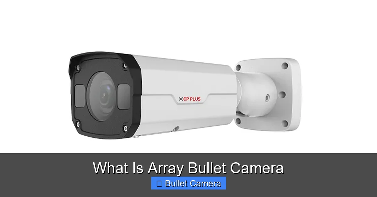 What Is Array Bullet Camera