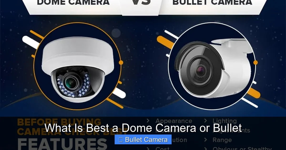 What Is Best a Dome Camera or Bullet