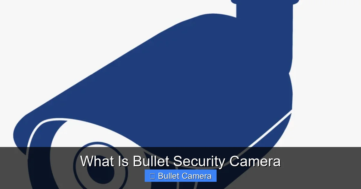 What Is Bullet Security Camera