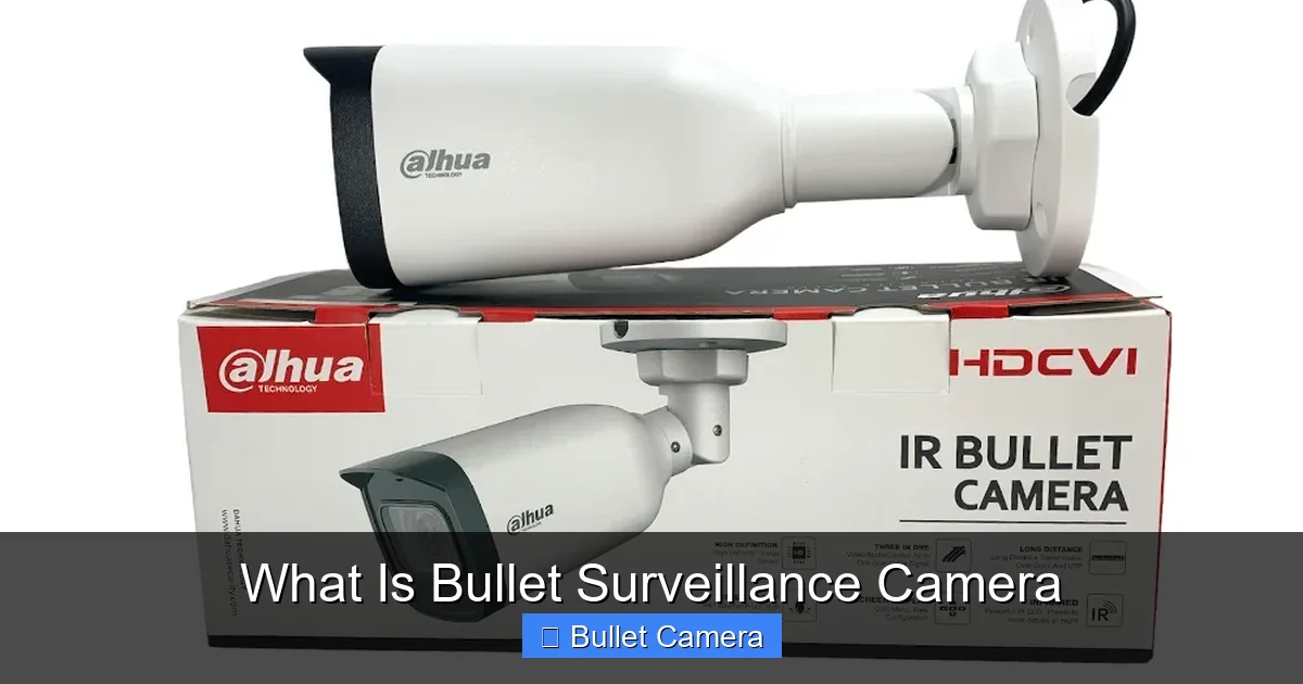 What Is Bullet Surveillance Camera