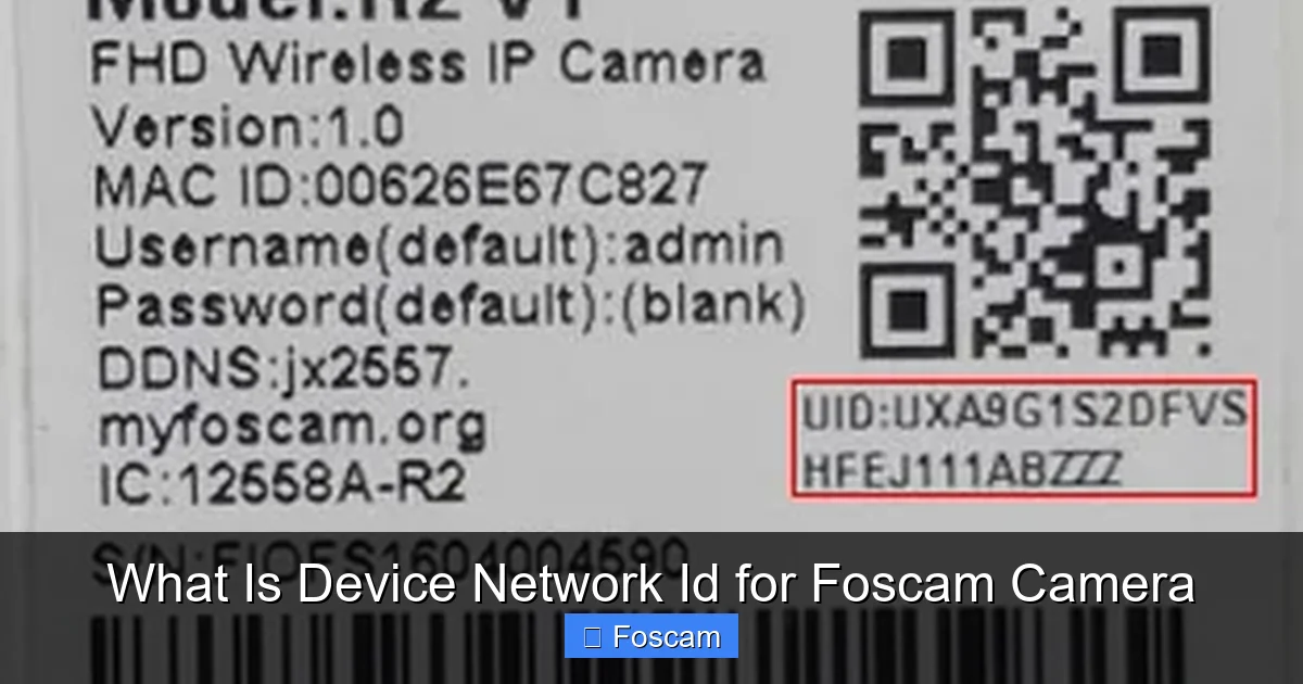 What Is Device Network Id for Foscam Camera