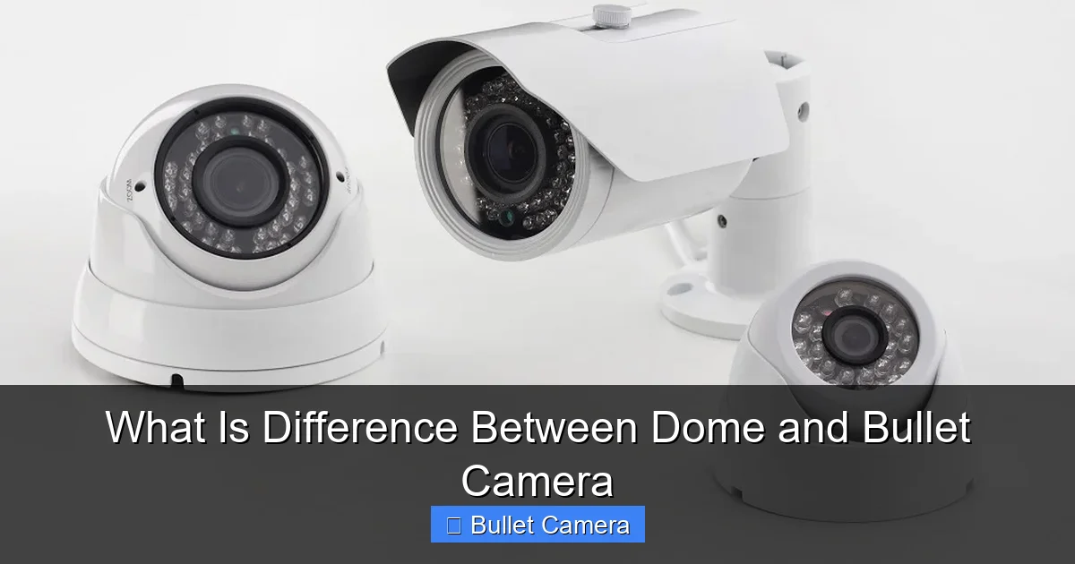 What Is Difference Between Dome and Bullet Camera