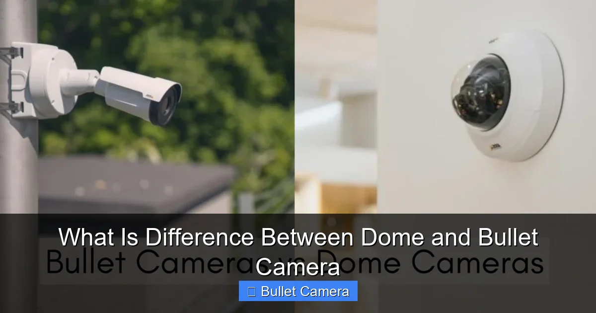 What Is Difference Between Dome and Bullet Camera
