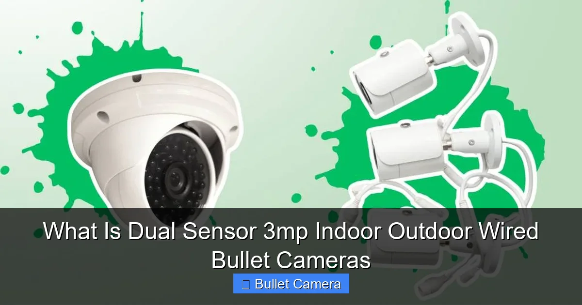 What Is Dual Sensor 3mp Indoor Outdoor Wired Bullet Cameras