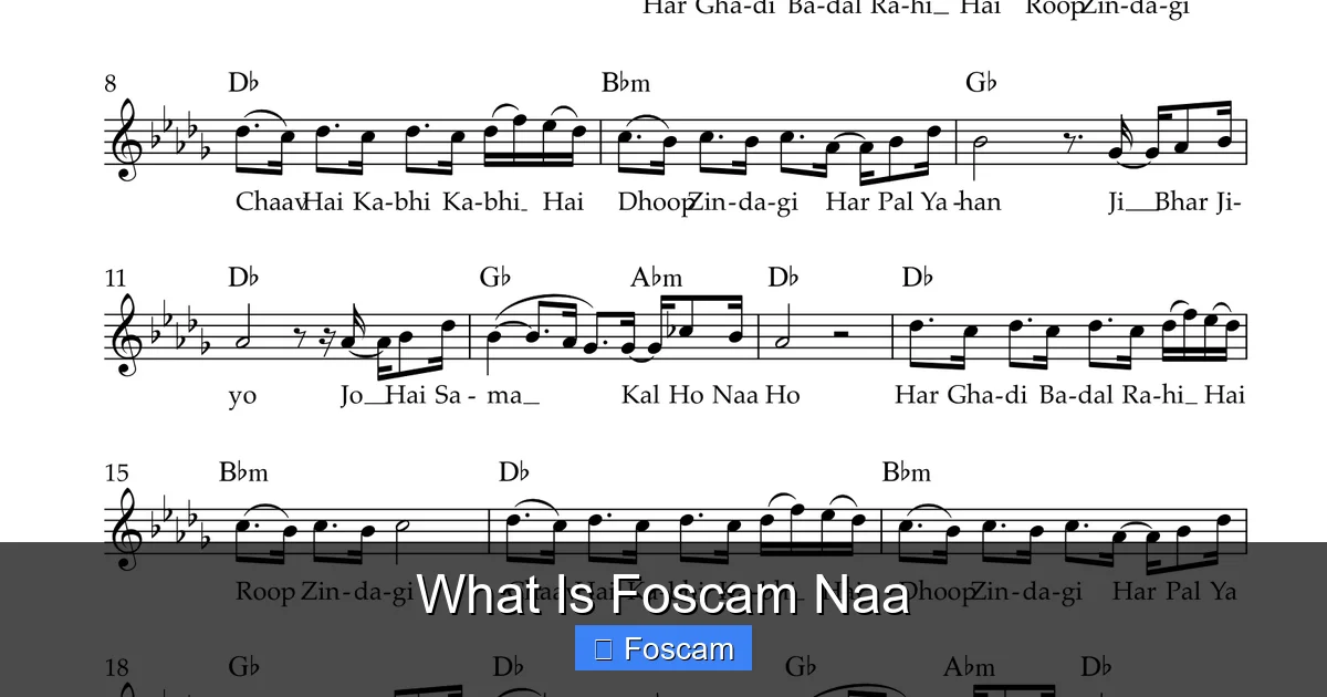 What Is Foscam Naa