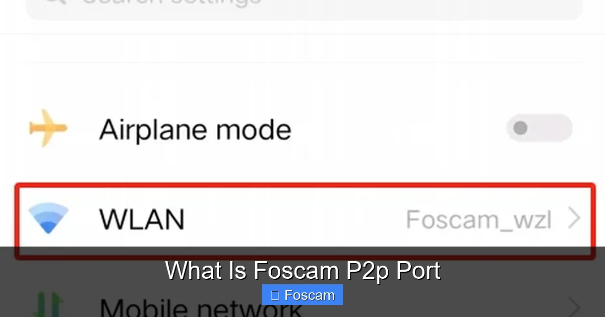 What Is Foscam P2p Port