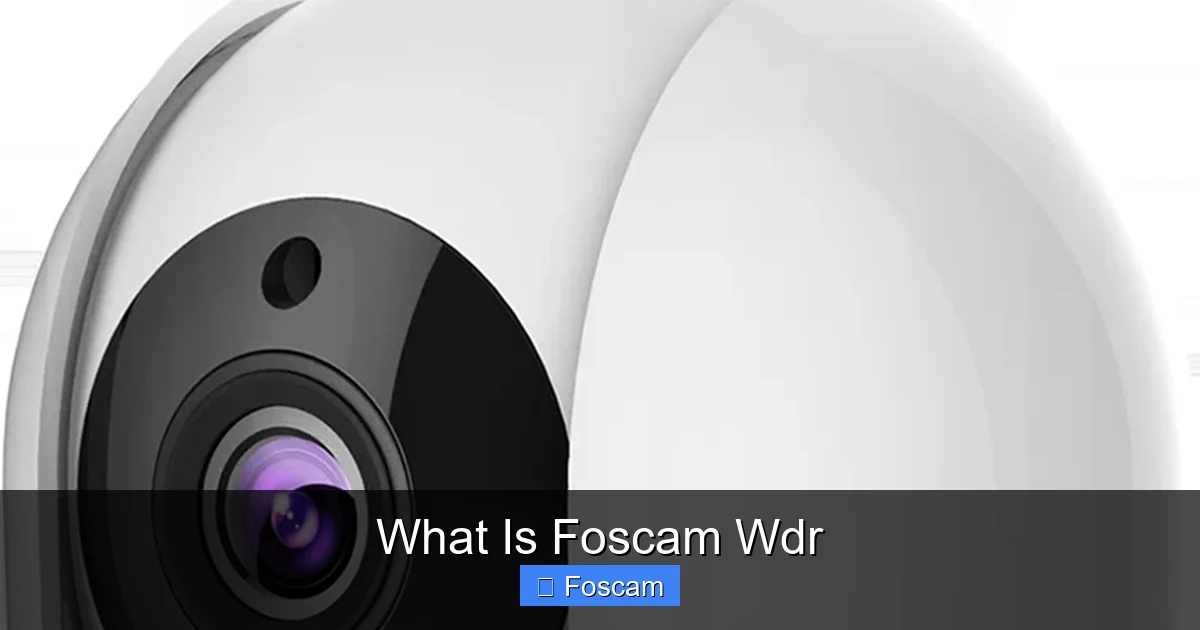 What Is Foscam Wdr
