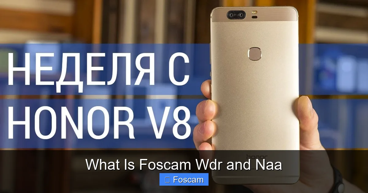 What Is Foscam Wdr and Naa