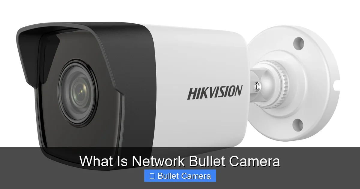 What Is Network Bullet Camera