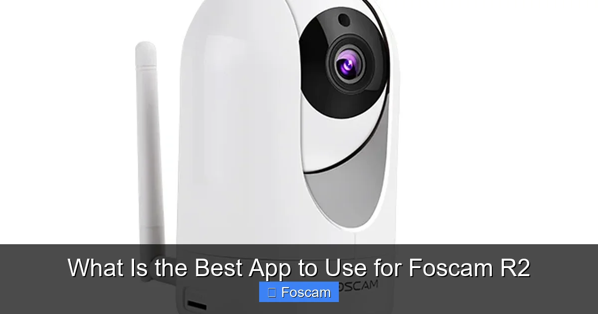 What Is the Best App to Use for Foscam R2