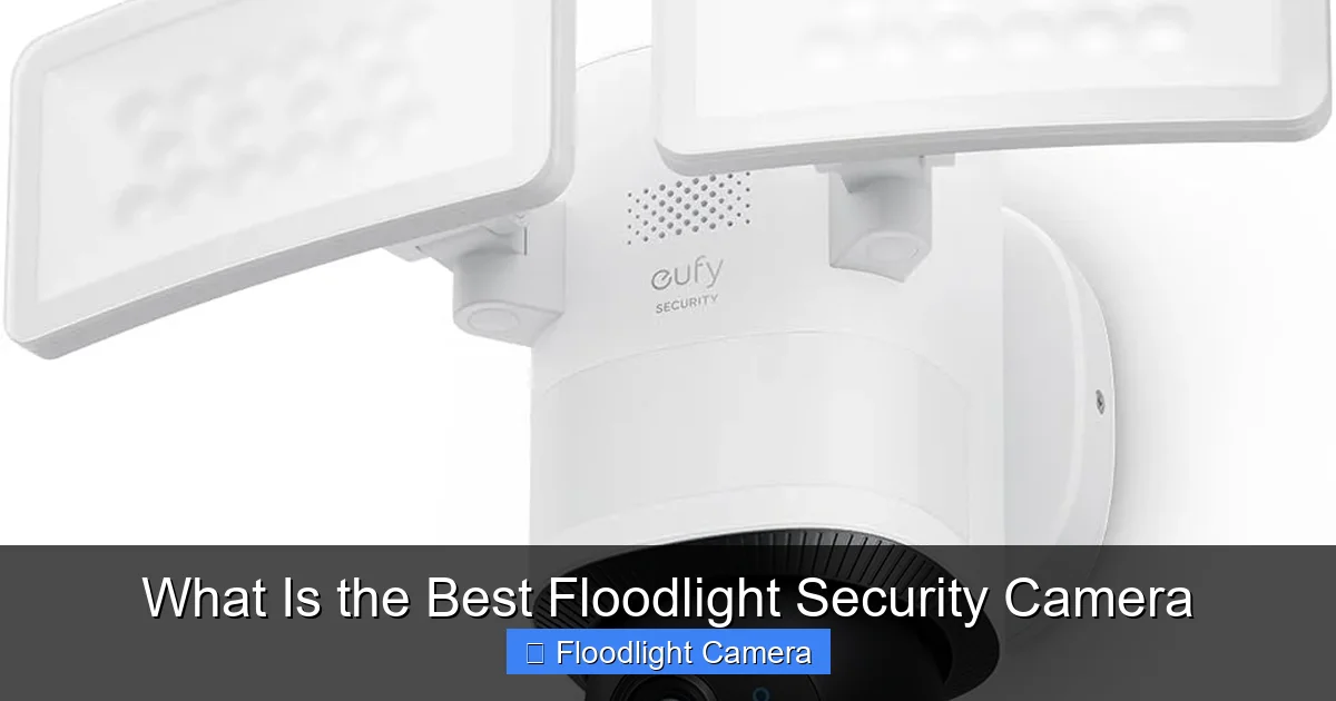 What Is the Best Floodlight Security Camera