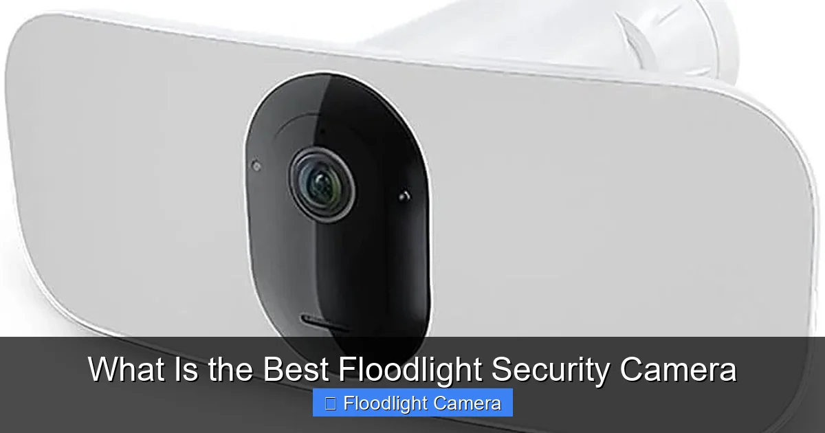 What Is the Best Floodlight Security Camera