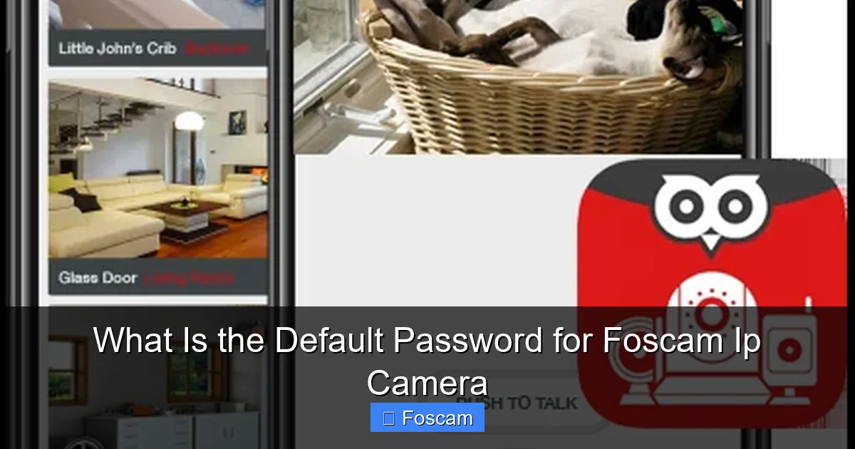 What Is the Default Password for Foscam Ip Camera
