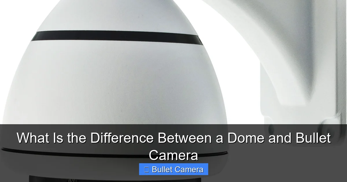 What Is the Difference Between a Dome and Bullet Camera