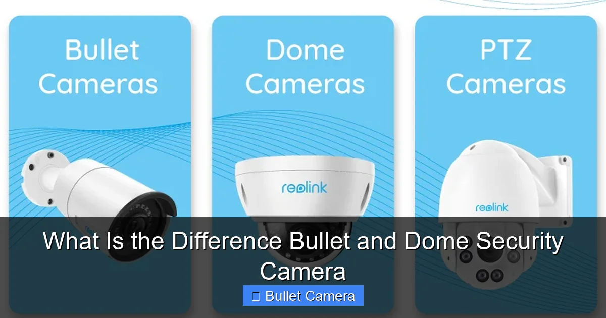 What Is the Difference Bullet and Dome Security Camera