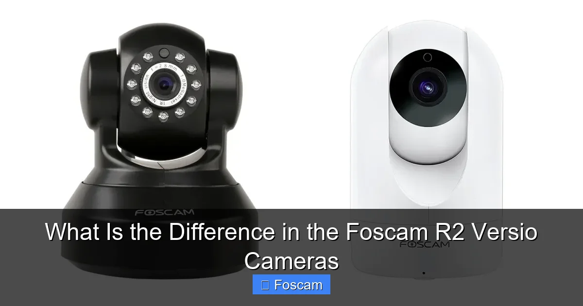 What Is the Difference in the Foscam R2 Versio Cameras