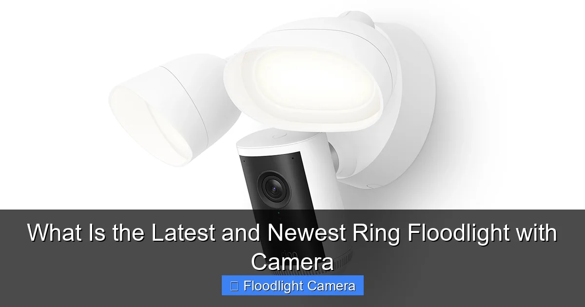 What Is the Latest and Newest Ring Floodlight with Camera