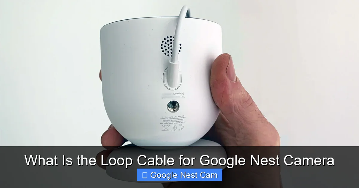What Is the Loop Cable for Google Nest Camera