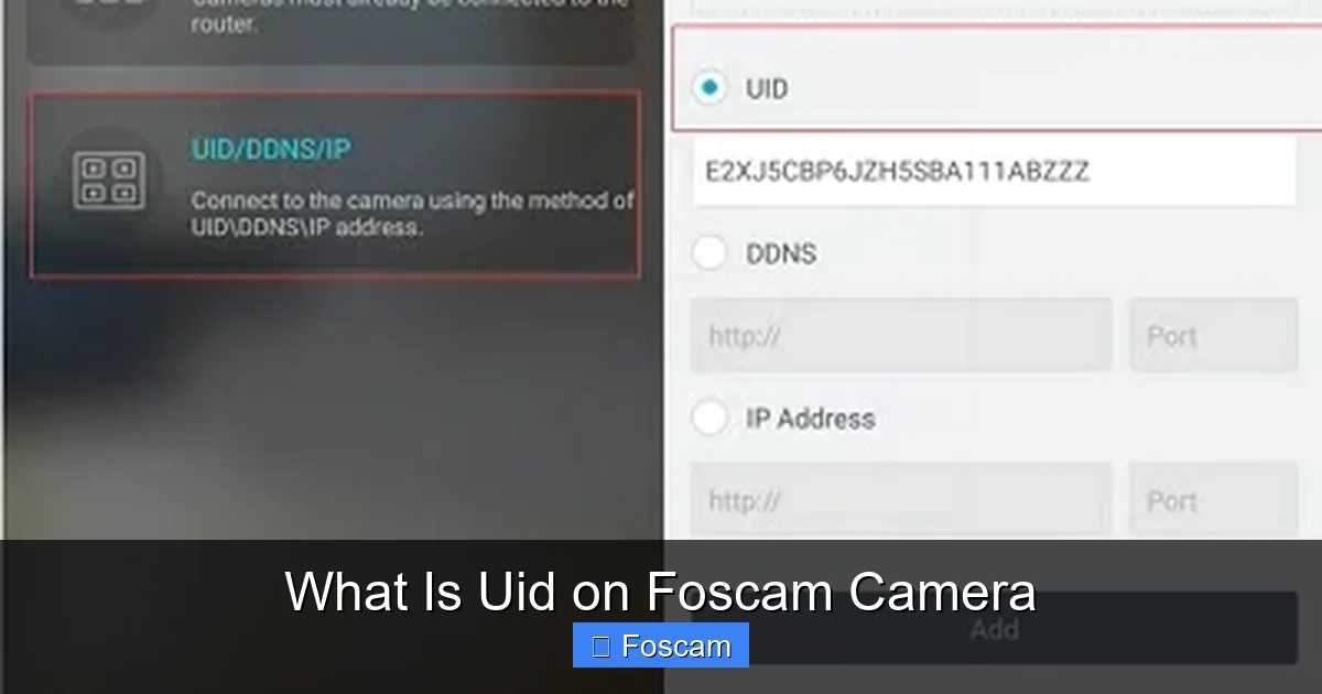 What Is Uid on Foscam Camera