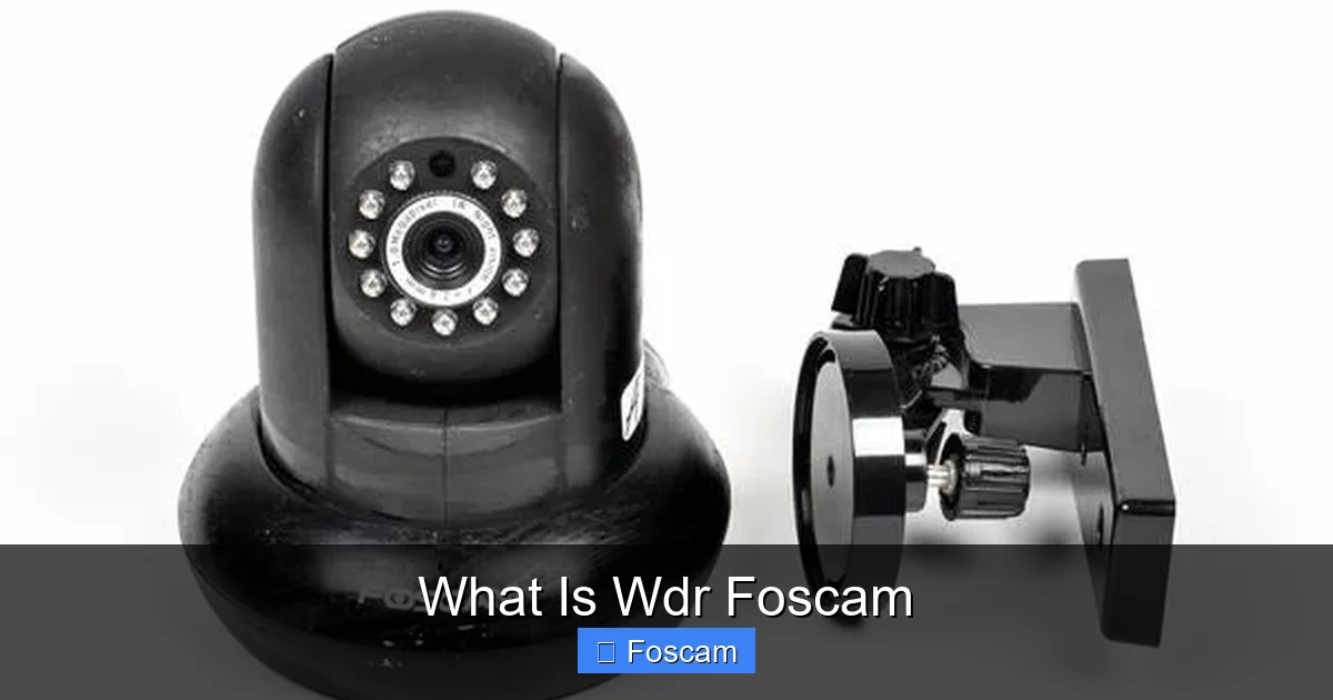 What Is Wdr Foscam