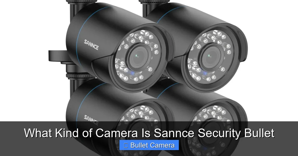 What Kind of Camera Is Sannce Security Bullet