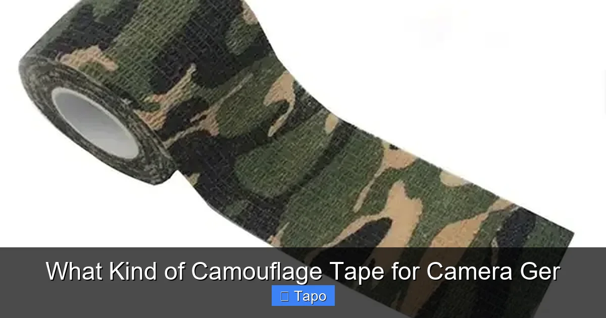 What Kind of Camouflage Tape for Camera Ger