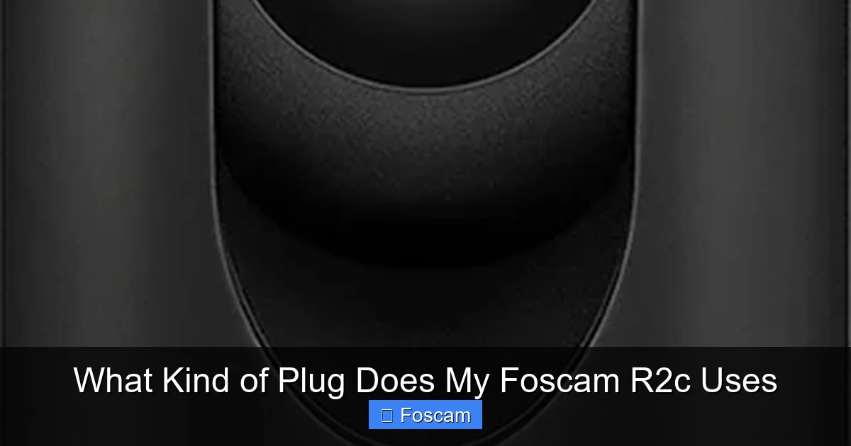 What Kind of Plug Does My Foscam R2c Uses