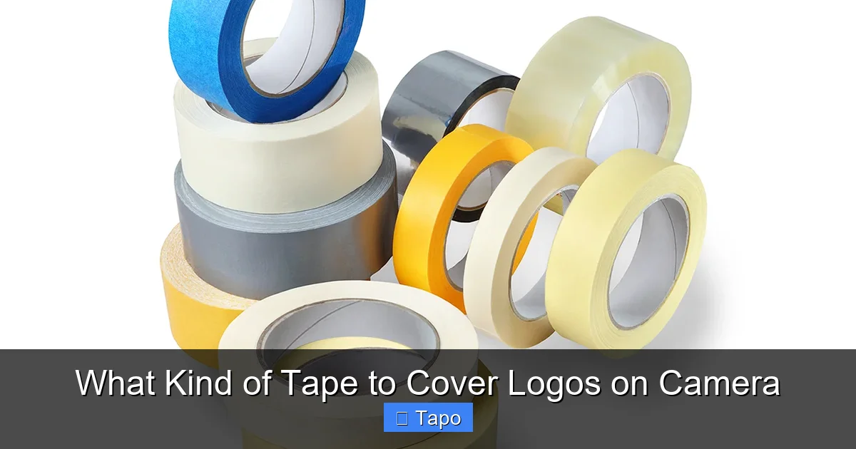 What Kind of Tape to Cover Logos on Camera