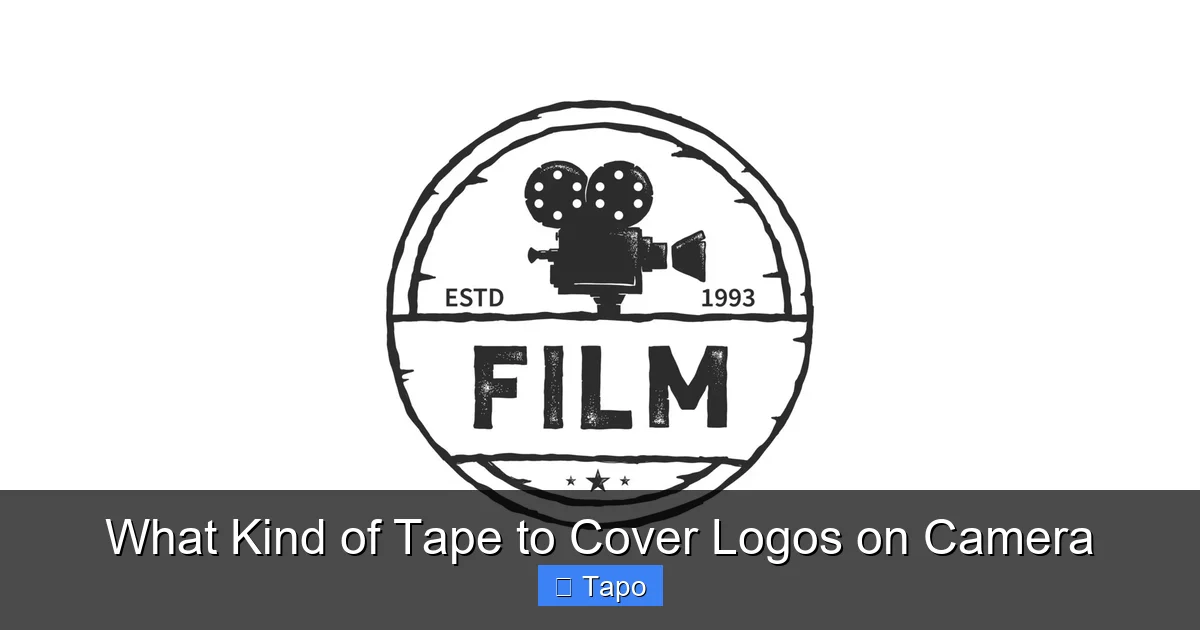 What Kind of Tape to Cover Logos on Camera