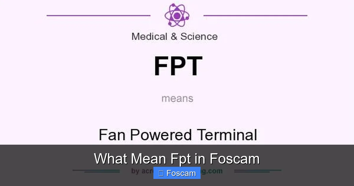What Mean Fpt in Foscam
