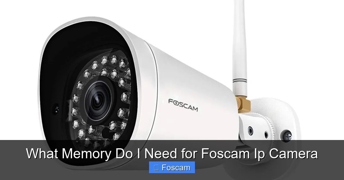 What Memory Do I Need for Foscam Ip Camera