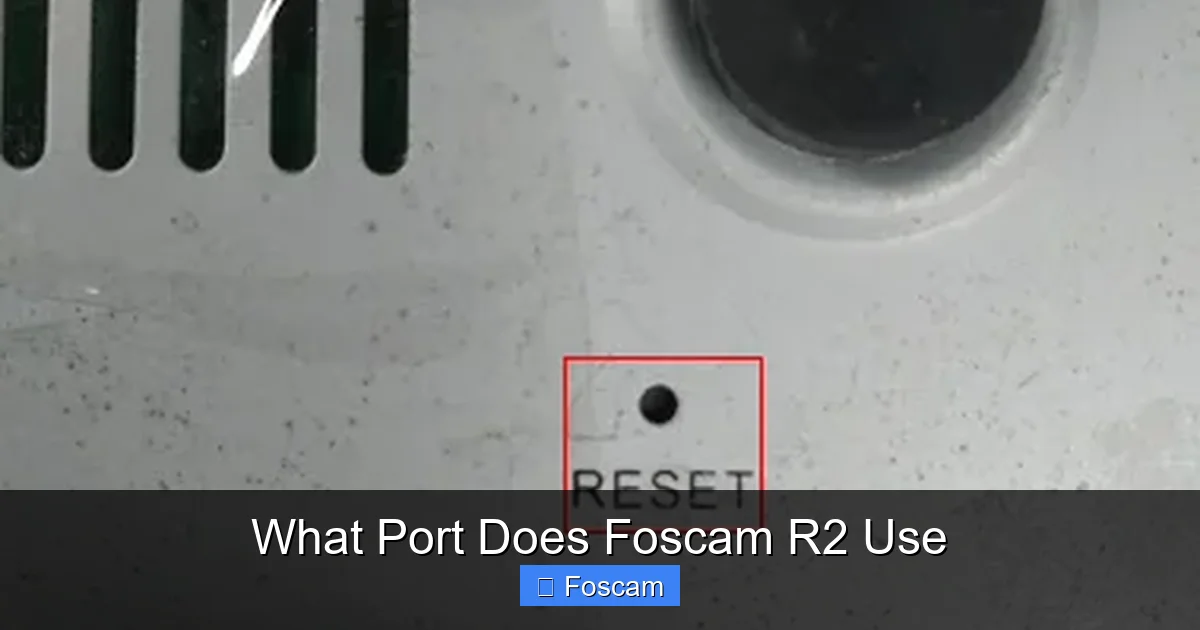 What Port Does Foscam R2 Use