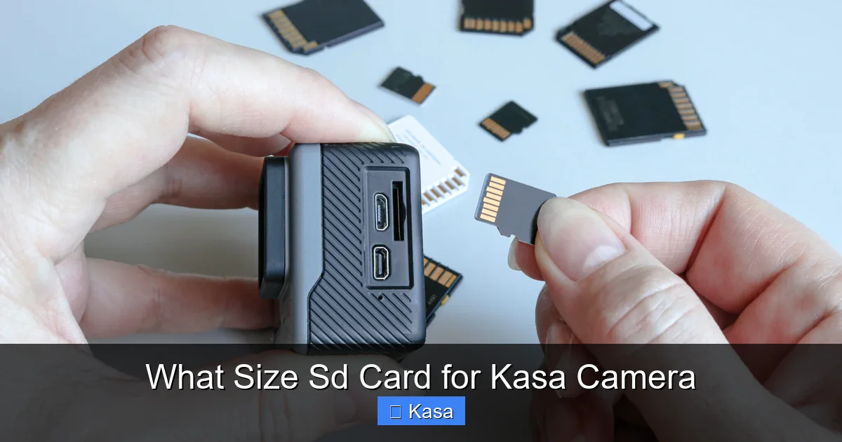 What Size Sd Card for Kasa Camera