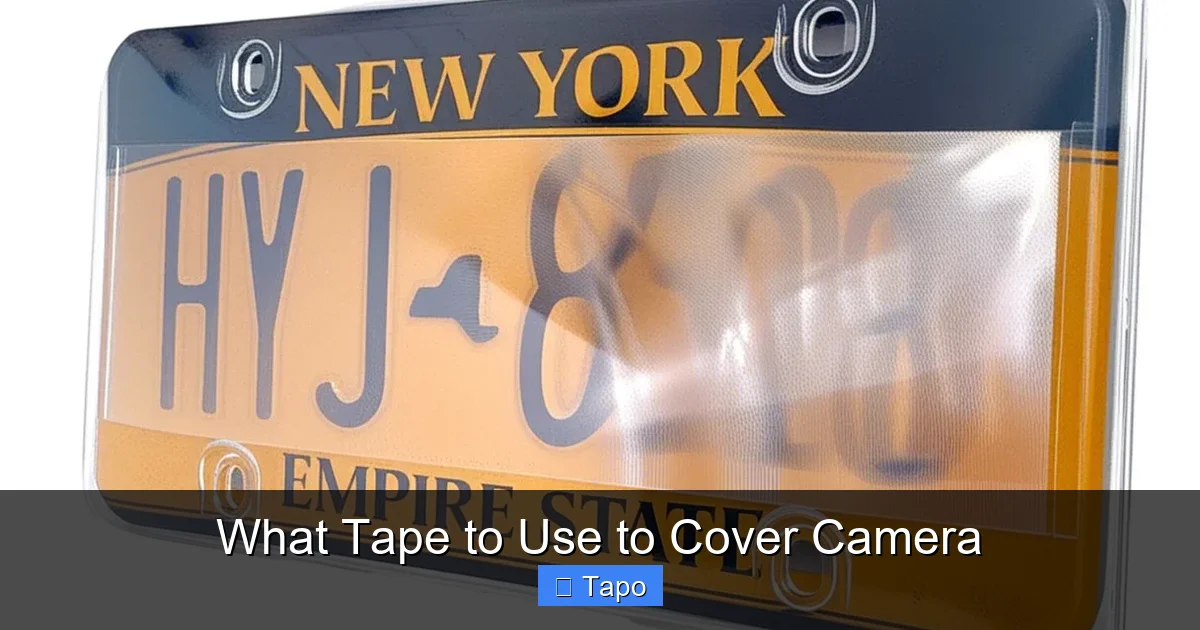 What Tape to Use to Cover Camera