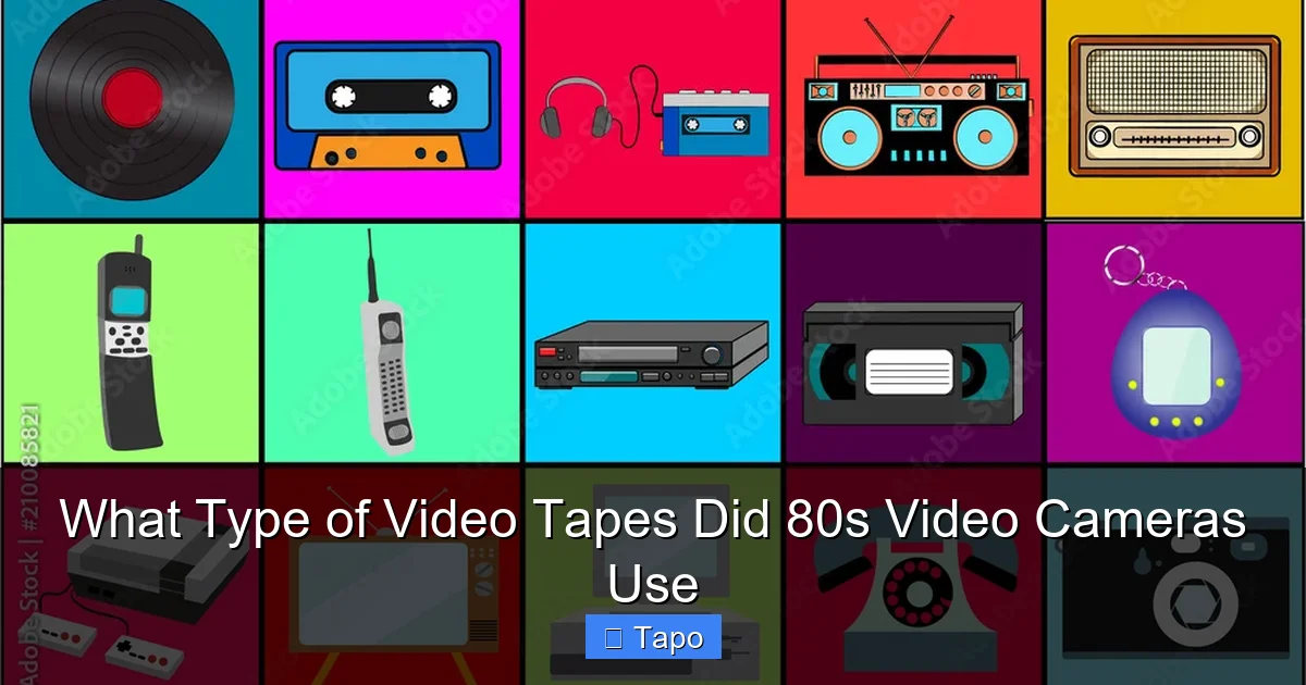 What Type of Video Tapes Did 80s Video Cameras Use