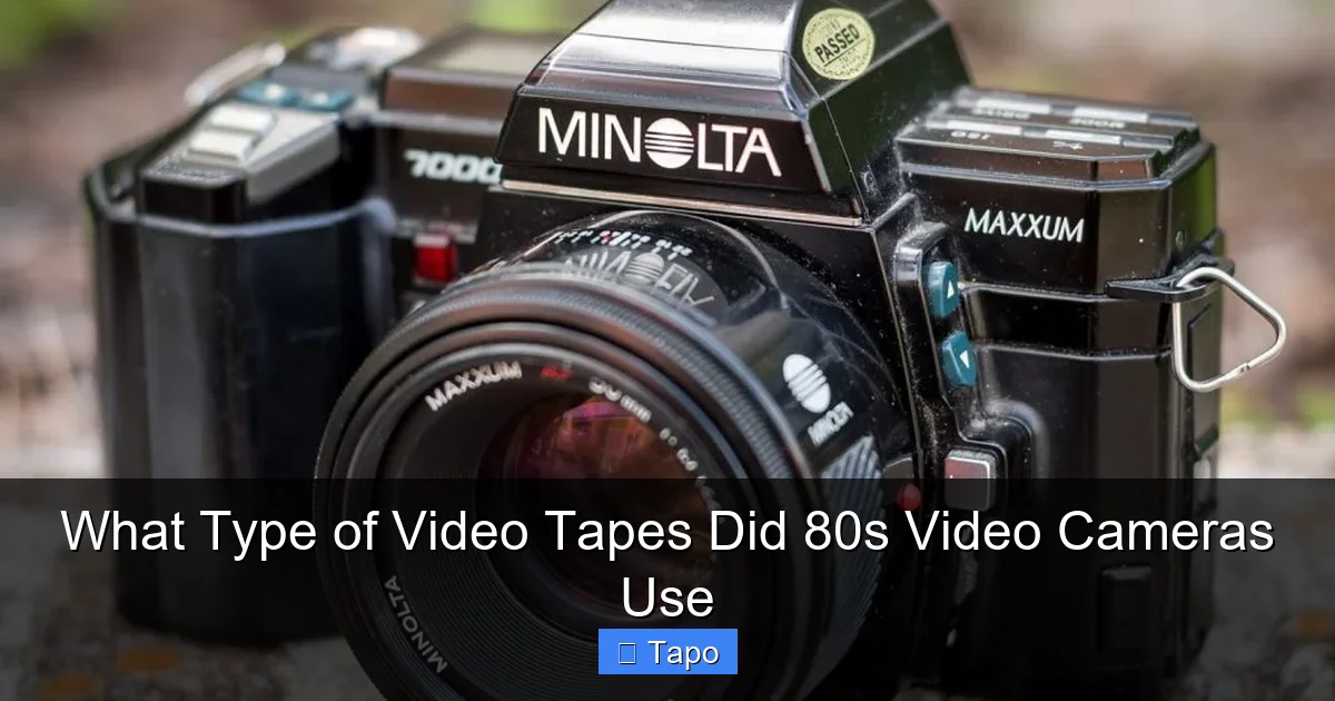 What Type of Video Tapes Did 80s Video Cameras Use