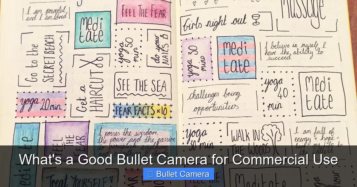 What's a Good Bullet Camera for Commercial Use