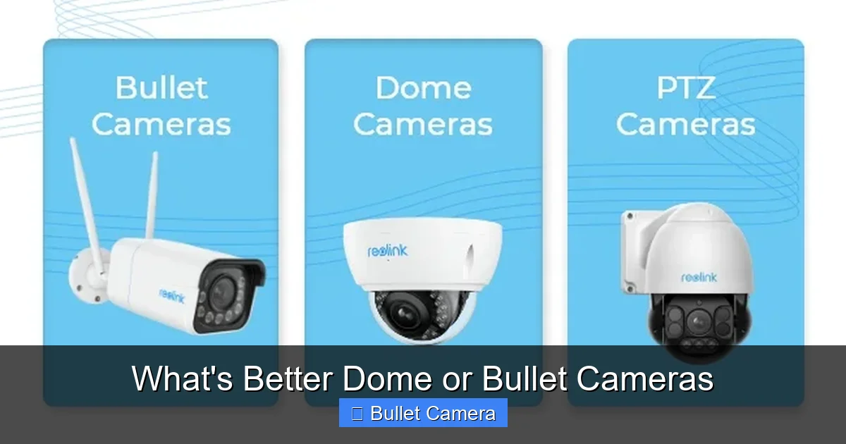 What's Better Dome or Bullet Cameras