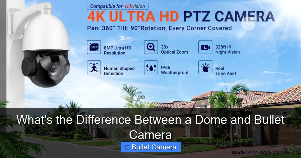 What's the Difference Between a Dome and Bullet Camera