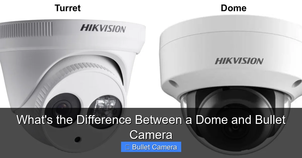 What's the Difference Between a Dome and Bullet Camera