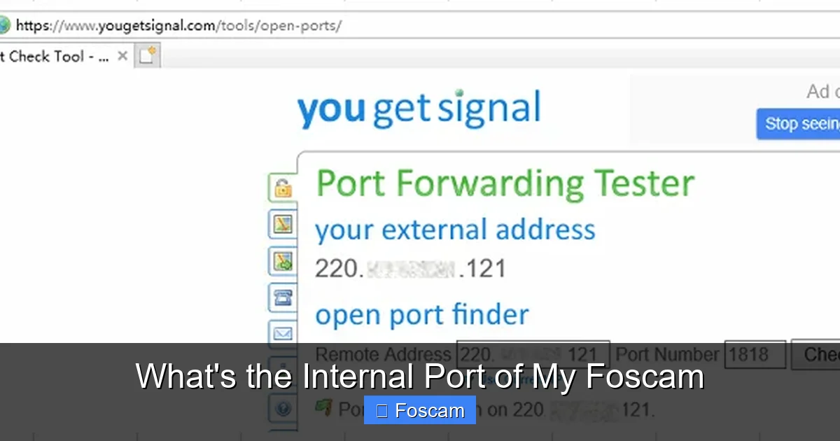 What's the Internal Port of My Foscam