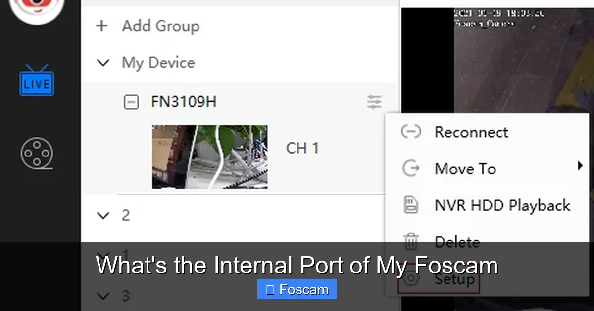What's the Internal Port of My Foscam