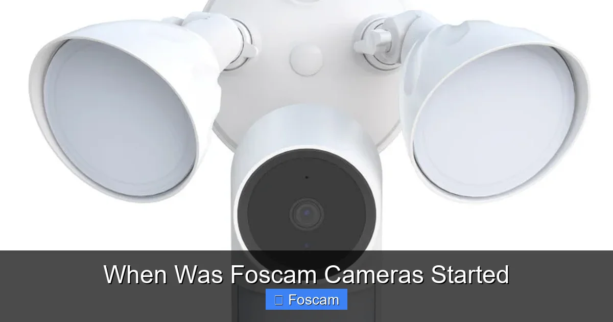 When Was Foscam Cameras Started