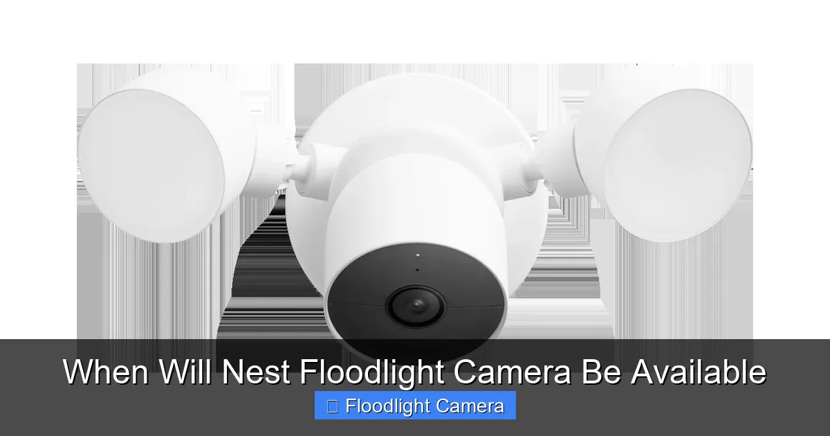 When Will Nest Floodlight Camera Be Available
