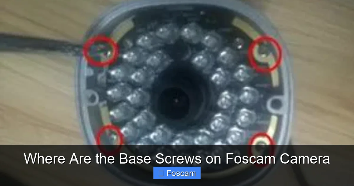 Where Are the Base Screws on Foscam Camera