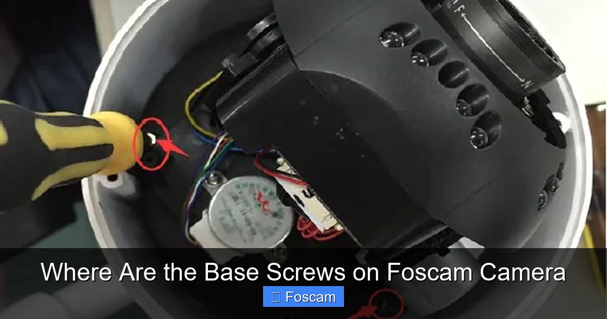 Where Are the Base Screws on Foscam Camera