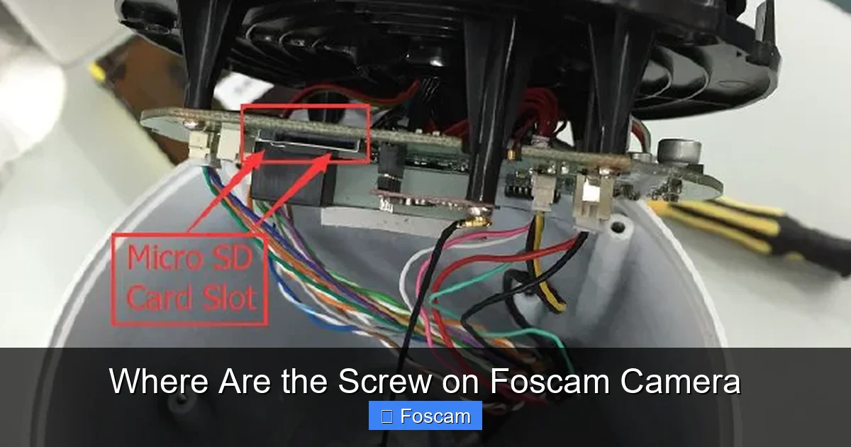 Where Are the Screw on Foscam Camera