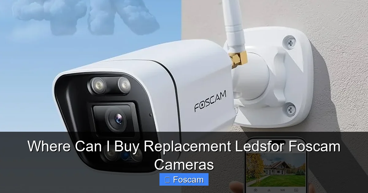 Where Can I Buy Replacement Ledsfor Foscam Cameras