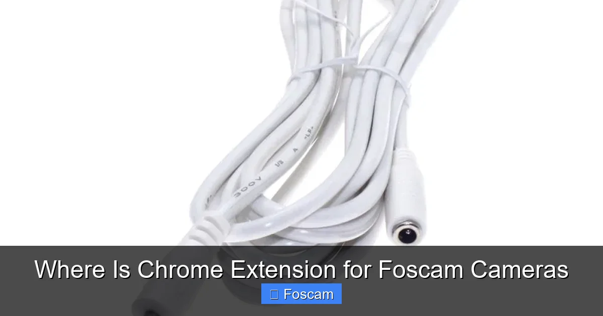 Where Is Chrome Extension for Foscam Cameras
